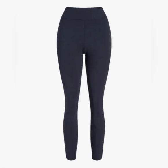 Express | Navy Columnist High Rise Ankle Pants - Picture 2 of 2
